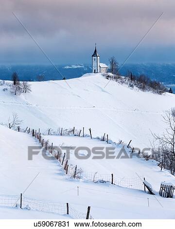 Stock Image - Slovenia in Winter. Fotosearch