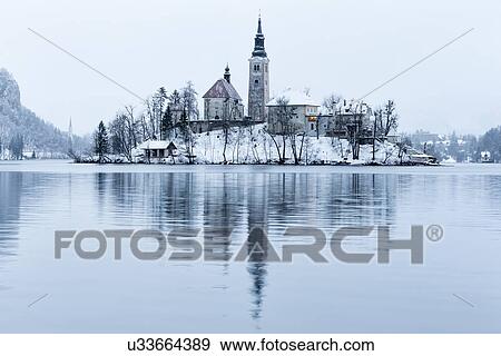 Slovenia in Winter View Large Photo Image Stock Photo - Slovenia in Winter. Fotosearch