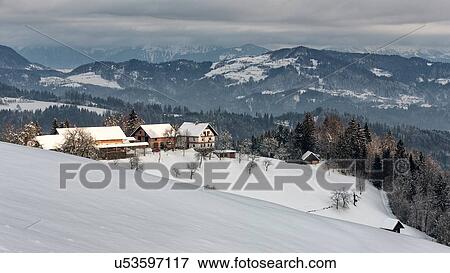 Stock Photo - Slovenia in Winter. Fotosearch
