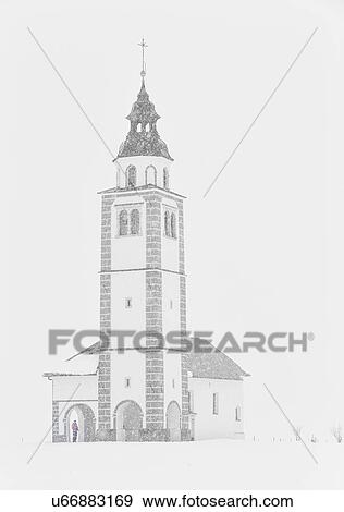 Stock Photo - Slovenia in Winter: taking shelter. Fotosearch