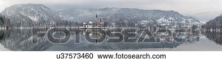 Stock Image - Slovenian Winter Wonderland. Fotosearch