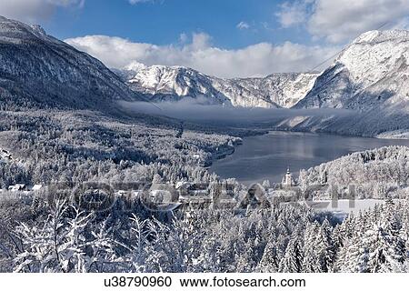 Slovenian Winter Wonderland View Large Photo Image Stock Image - Slovenian Winter Wonderland. Fotosearch