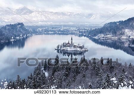 Stock Image - Slovenian Winter Wonderland. Fotosearch