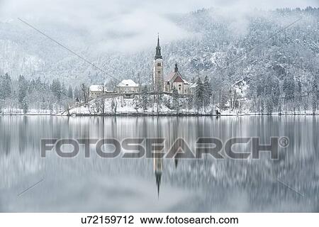 Slovenian Winter Wonderland View Large Photo Image Stock Image - Slovenian Winter Wonderland. Fotosearch