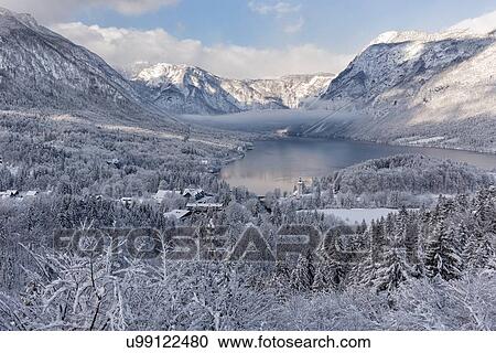 Slovenian Winter Wonderland View Large Photo Image Stock Image - Slovenian Winter Wonderland. Fotosearch