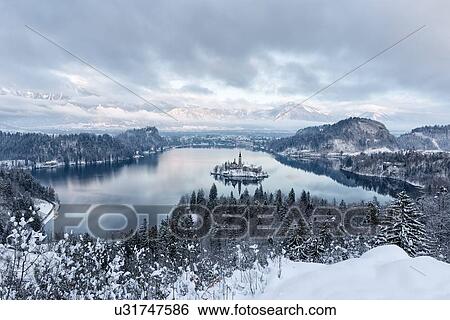 Slovenian Winter Wonderland View Large Photo Image Stock Photograph - Slovenian Winter Wonderland. Fotosearch