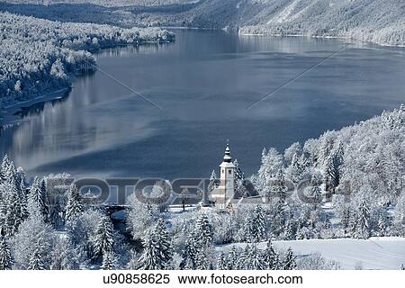 Slovenian Winter Wonderland View Large Photo Image Stock Photography - Slovenian Winter Wonderland. Fotosearch