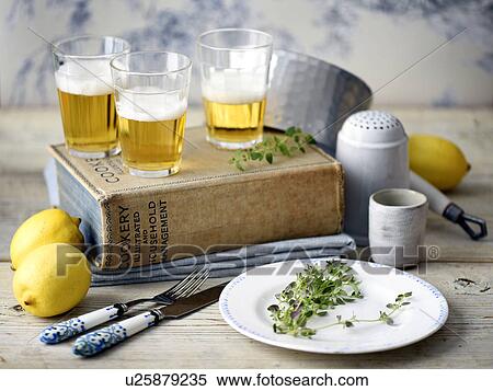 "Beer, lemon, thyme, cook book" View Large Photo Image Stock Photography - "Beer, lemon, thyme, cook book". Fotosearch