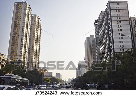 "Commuter traffic on highway, Changsha, Hunan, China" View Large Photo Image Stock Image - "Commuter traffic on highway, Changsha, Hunan, China". Fotosearch