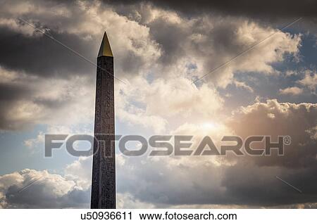 "Detail of monument and stormy sky, Place de la Concorde, Paris, France" View Large Photo Image Stock Image - "Detail of monument and stormy sky, Place de la Concorde, Paris, France". Fotosearch