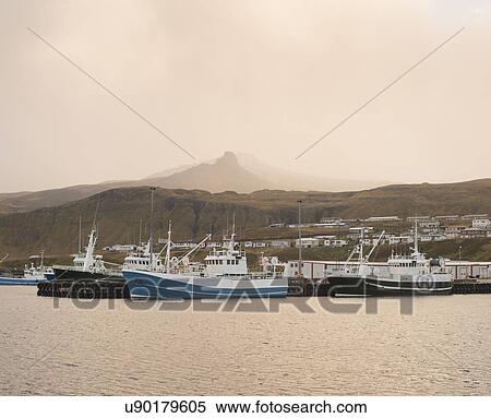 "Fishing boats in harbour, Olafsvik, Snaefellsnes, Iceland" View Large Photo Image Stock Photography - "Fishing boats in harbour, Olafsvik, Snaefellsnes, Iceland". Fotosearch