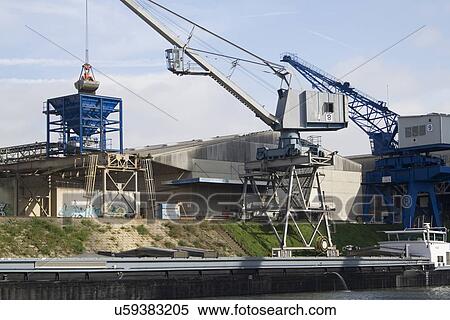 "Industry at port, Basel, Switzerland" View Large Photo Image Stock Photography - "Industry at port, Basel, Switzerland". Fotosearch