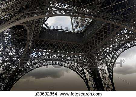 "Low angle view of Eiffel Tower, Paris, France" View Large Photo Image Picture - "Low angle view of Eiffel Tower, Paris, France". Fotosearch