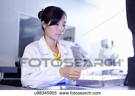 Technician working in LED factory View Large Photo Image Stock Photography - Technician working in LED factory. Fotosearch