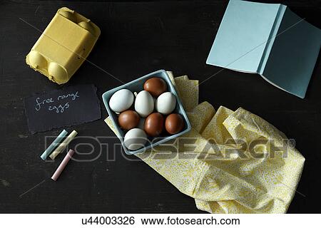 Variety of chicken eggs View Large Photo Image Stock Photograph - Variety of chicken eggs. Fotosearch