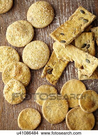Variety of crackers View Large Photo Image Picture - Variety of crackers. Fotosearch