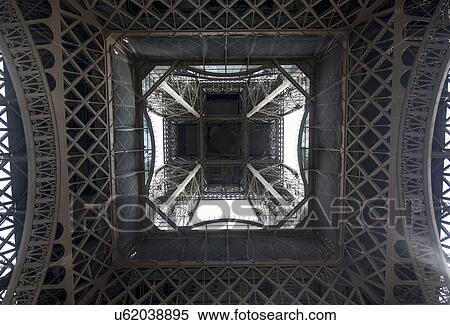 Stock Photography - "View below Eiffel Tower, Paris, France". Fotosearch
