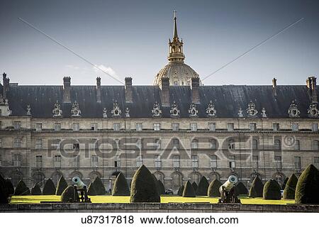 "View of Les Invalides and formal gardens, Paris, France" View Large Photo Image Stock Photo - "View of Les Invalides and formal gardens, Paris, France". Fotosearch