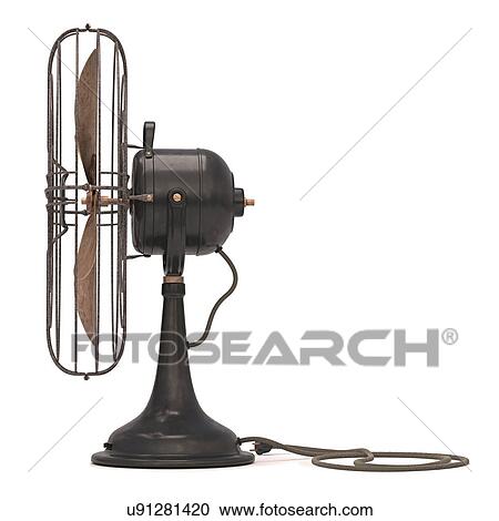Clipart - "Antique fan, illustration". Fotosearch