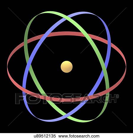 "Atomic structure, artwork" View Large Illustration Stock Illustration - "Atomic structure, artwork". Fotosearch