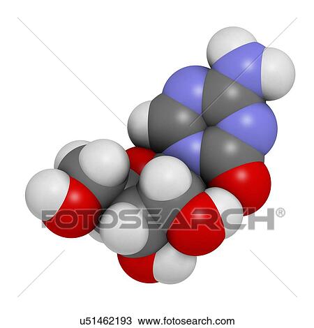 Drawing - Azacitidine myelodysplastic syndrome drug. Fotosearch