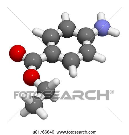 Benzocaine local anesthetic drug molecule View Large Illustration Stock Illustration - Benzocaine local anesthetic drug molecule. Fotosearch