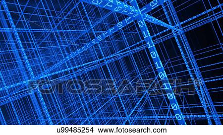Stock Illustration - "Big data, illustration". Fotosearch