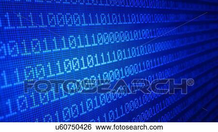 Stock Illustration - "Binary code, illustration". Fotosearch