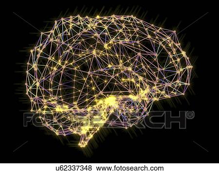 Stock Illustration - "Brain, neural networ". Fotosearch