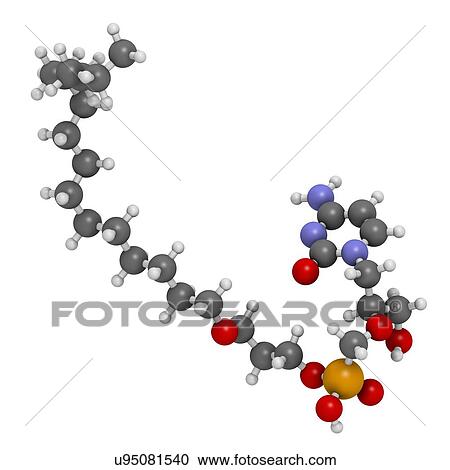 Clipart - Brincidofovir antiviral drug molecule. Fotosearch