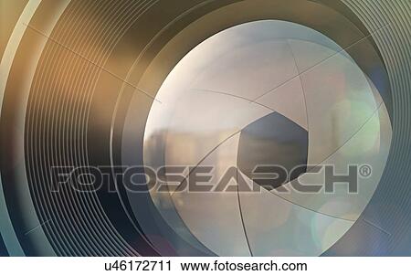 Clip Art - "Camera lens, illustration". Fotosearch