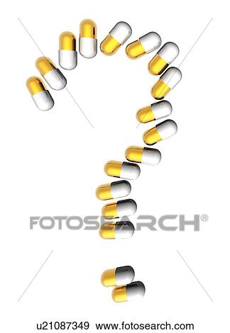 "Capsules in question mark, illustration" View Large Illustration Stock Illustration - "Capsules in question mark, illustration". Fotosearch