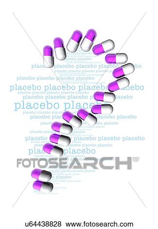 Stock Illustration - "Capsules in question mark, illustration". Fotosearch