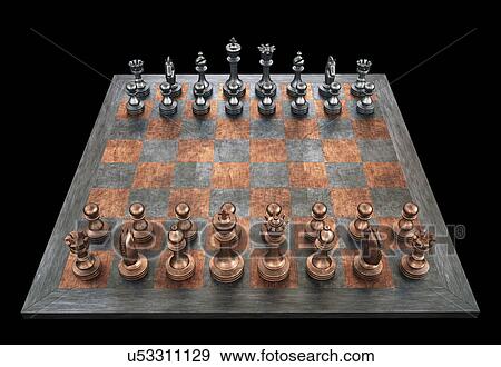 "Chess board and pieces, illustration" View Large Illustration Stock Illustration - "Chess board and pieces, illustration". Fotosearch