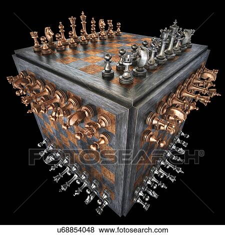 "Chess board in a cube shape, illustration" View Large Illustration Stock Illustration - "Chess board in a cube shape, illustration". Fotosearch