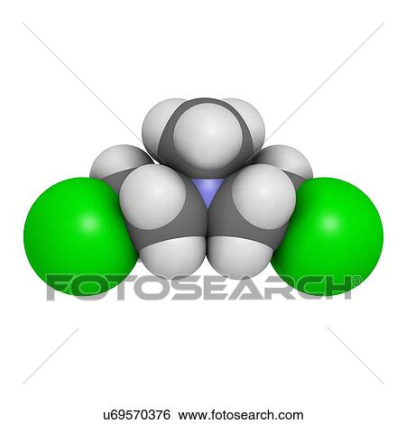 Stock Illustration - Chlormethine cancer chemotherapy drug. Fotosearch