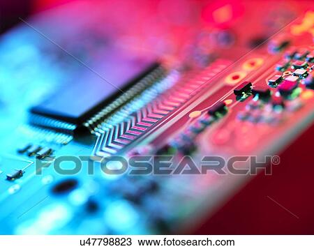 Drawing - Circuit Board. Fotosearch