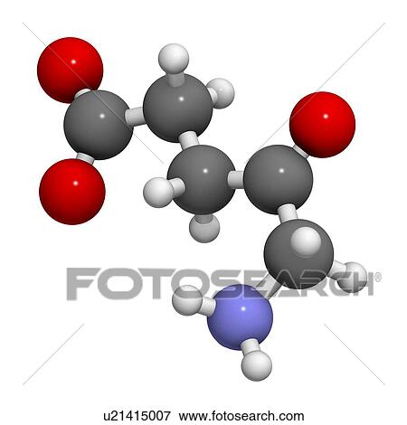 Stock Illustration - d-aminolevulinic acid (ALA) drug molecule. Fotosearch