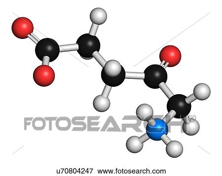 Stock Illustration - d-aminolevulinic acid (ALA) drug molecule. Fotosearch