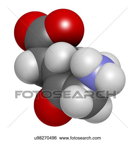 Stock Illustration - d-aminolevulinic acid (ALA) drug molecule. Fotosearch