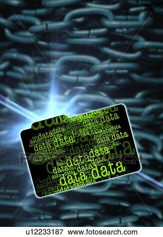 Stock Illustration - "Data security, illustration". Fotosearch