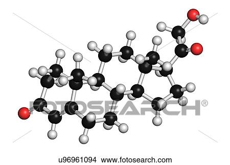 Stock Illustration - Deoxycorticosterone hormone molecule. Fotosearch