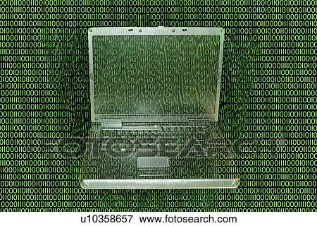 Stock Illustration - "Digital Meltdown, illustration". Fotosearch