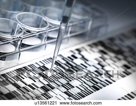 DNA Research View Large Illustration Clip Art - DNA Research. Fotosearch