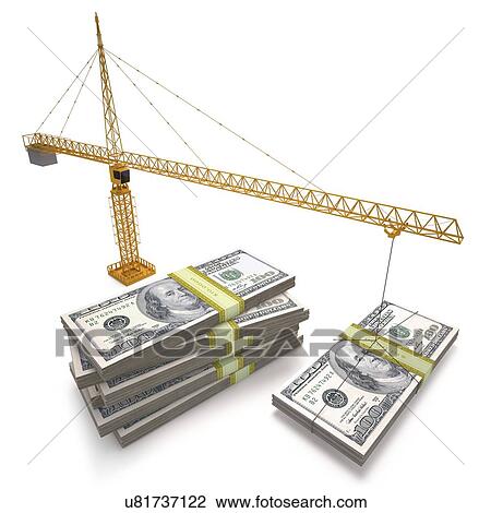 Drawing - "Financial growth, illustration". Fotosearch