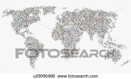 "Global population, illustration" View Large Illustration Stock Illustration - "Global population, illustration". Fotosearch