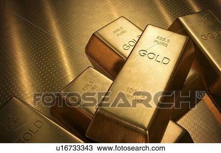 "Gold bullion, illustration" View Large Illustration Drawing - "Gold bullion, illustration". Fotosearch
