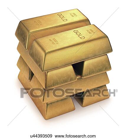 "Gold bullion, illustration" View Large Illustration Stock Illustration - "Gold bullion, illustration". Fotosearch