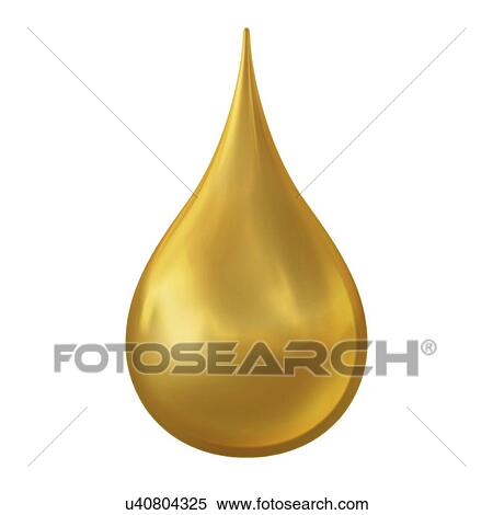 "Gold droplet, illustration" View Large Illustration Stock Illustration - "Gold droplet, illustration". Fotosearch