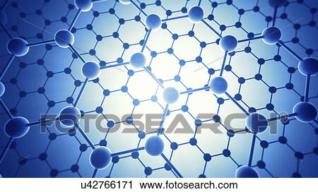 Clip Art - "Graphene atomic structure, illustration". Fotosearch